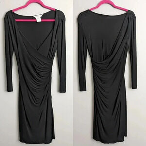 L.K. Bennett Ruched Draped Back Dress